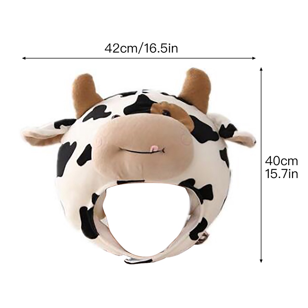 Mũ Hình Bò Sữa Hoạt Hình Dễ Thương Cho Bé