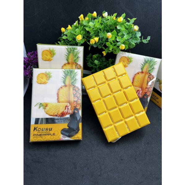 Sáp thơm hương dứa KOUOU để xe ô tô,sáp dứa khủ mùi xe ô tô