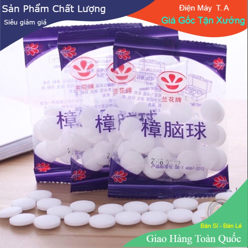 Băng Phiến Long Não thơm bộ 20 viên đuổi côn trùng