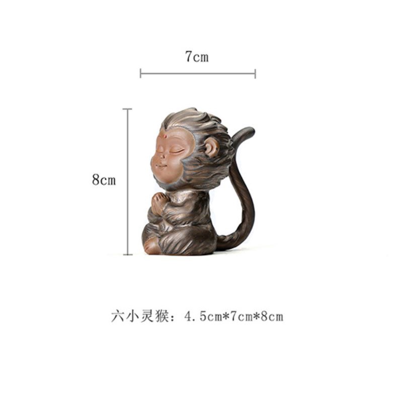 Tượng Khỉ  Gốm Tử Sa 8cm