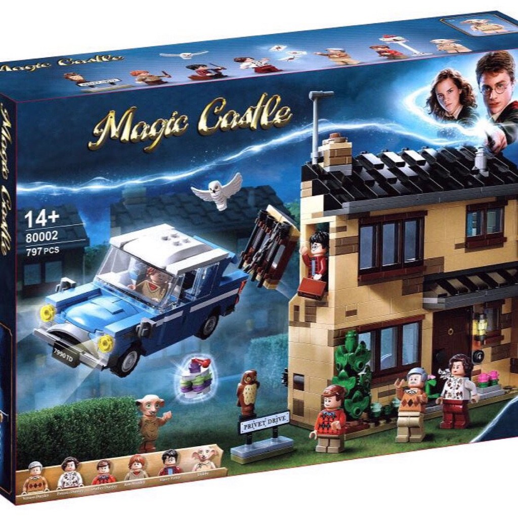 Bộ đồ chơi Lắp ráp harry potter 80002 Ngôi nhà số 4 đường Drivet Drive trong Harry Potter