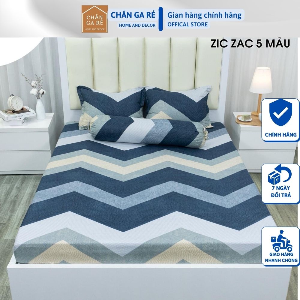 Bộ ga gối 💖m6/m8💖 drap giường poly, ga trải giường + 2 vỏ gối nằm đơn giản