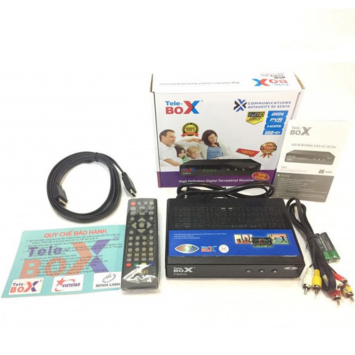 Đầu thu kỹ thuật số DVB T2 Telebox T201S full hd 1080p- Giá cực sốc