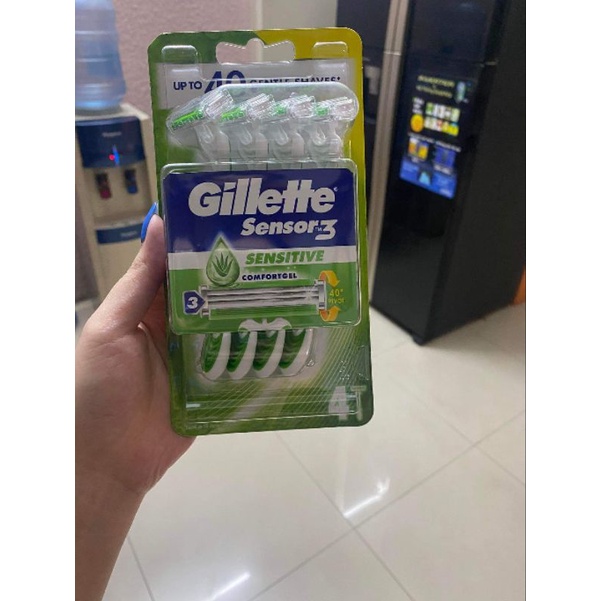 Dao cạo râu Gillette Sensor vỉ 4 cây,vỉ 8 cây
