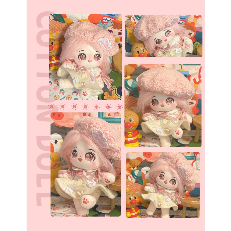 Doll không thuộc tính tóc tơ 20cm - Búp bê không thuộc tính tóc tơ 20cm có xương