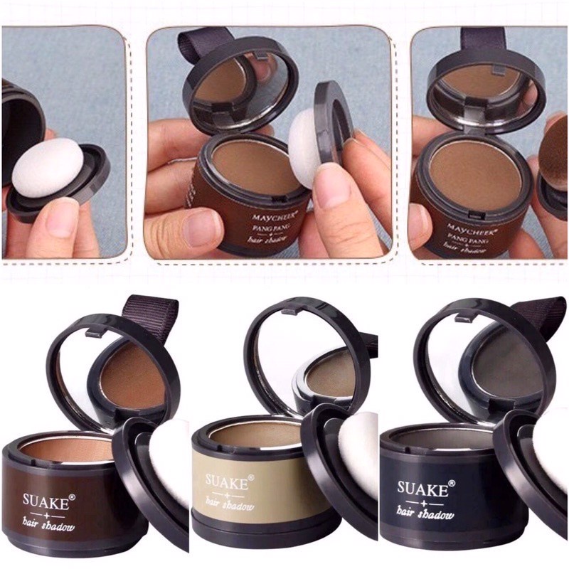 Phấn che khuyết điểm tóc kèm bông dặm SUAKE Powder Hair Shadow Nội Địa Trung