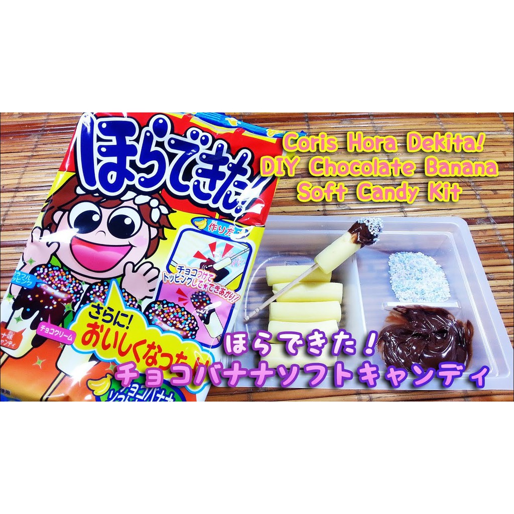 Popin Cookin Bộ làm kẹo Chocolate Chuối Nhật Bản