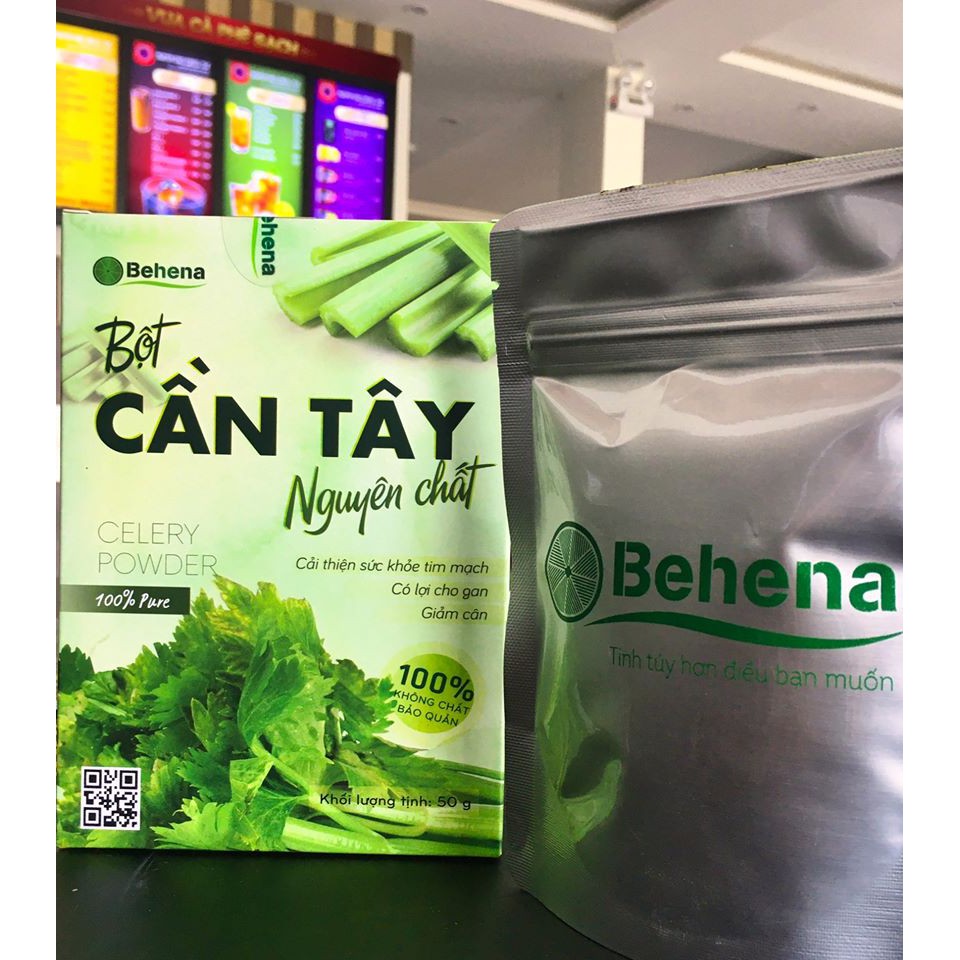 Bột Cần Tây giảm cân Behena (Hộp 50gr) - Bột cần tây sấy lạnh - Giảm cholesterol - Cải Thiện sức khoẻ Tim Mạch | BigBuy360 - bigbuy360.vn