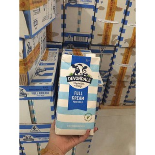 Sữa Tươi Úc Devondale FULL CREAM 2 LIT Thùng 6 Hộp