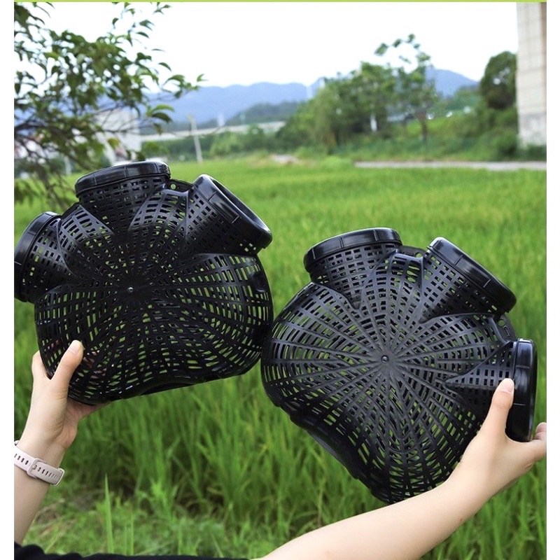 Rọ bẫy lươn,trạch,cua,cá,tôm 3 cửa hàng loại 1 làm bằng nhựa pvc đàn hồi , phiên bản nâng cấp dễ vào khó ra