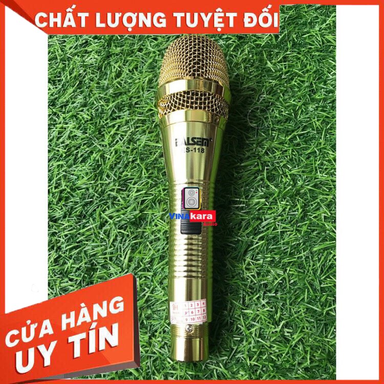 Micro karaoke EALSEM ES-118 có dây kiểu dáng gọn nhẹ, cầm vừa tay và cảm giác chắc chắn, tay nhôm, dây dài 5 mét - Hàng 