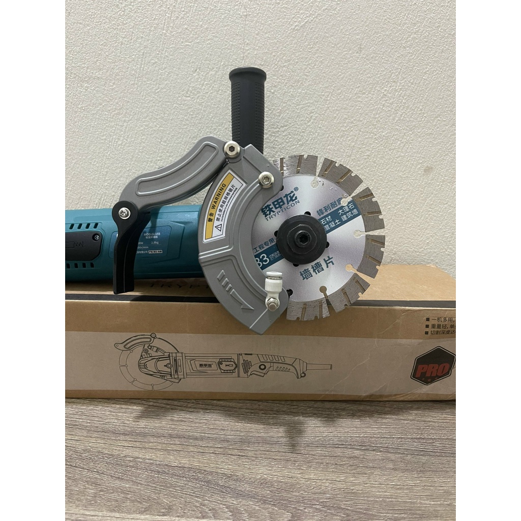 Máy cắt rãnh tường 1 lưỡi GL155 chính hãng dùng lưỡi 133mm-Tặng kèm lưỡi, Phụ kiện+Bảo hành 12 tháng