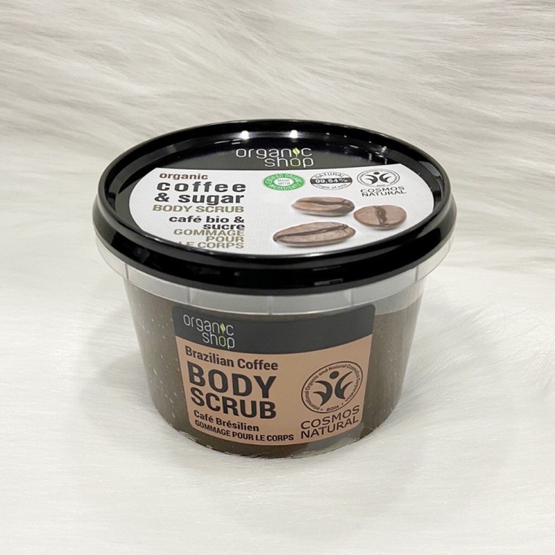 Kem tẩy da chết toàn thân Organic Shop body scrub