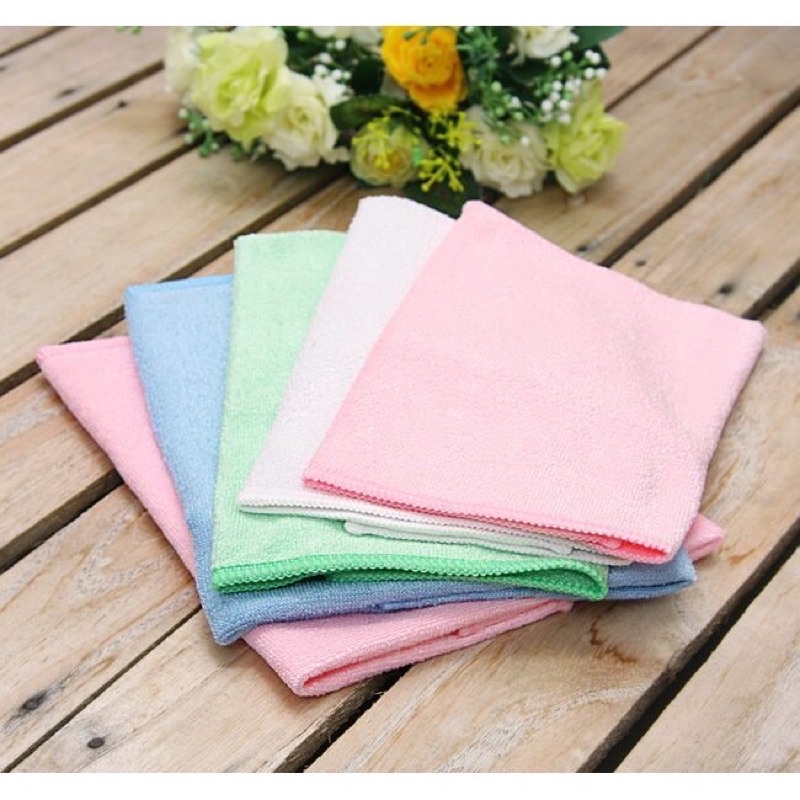 [Mua 10 tặng 1] Khăn lau đa năng Microfiber không bám bụi 40x40 (Hàng xuất dư cắt tem)