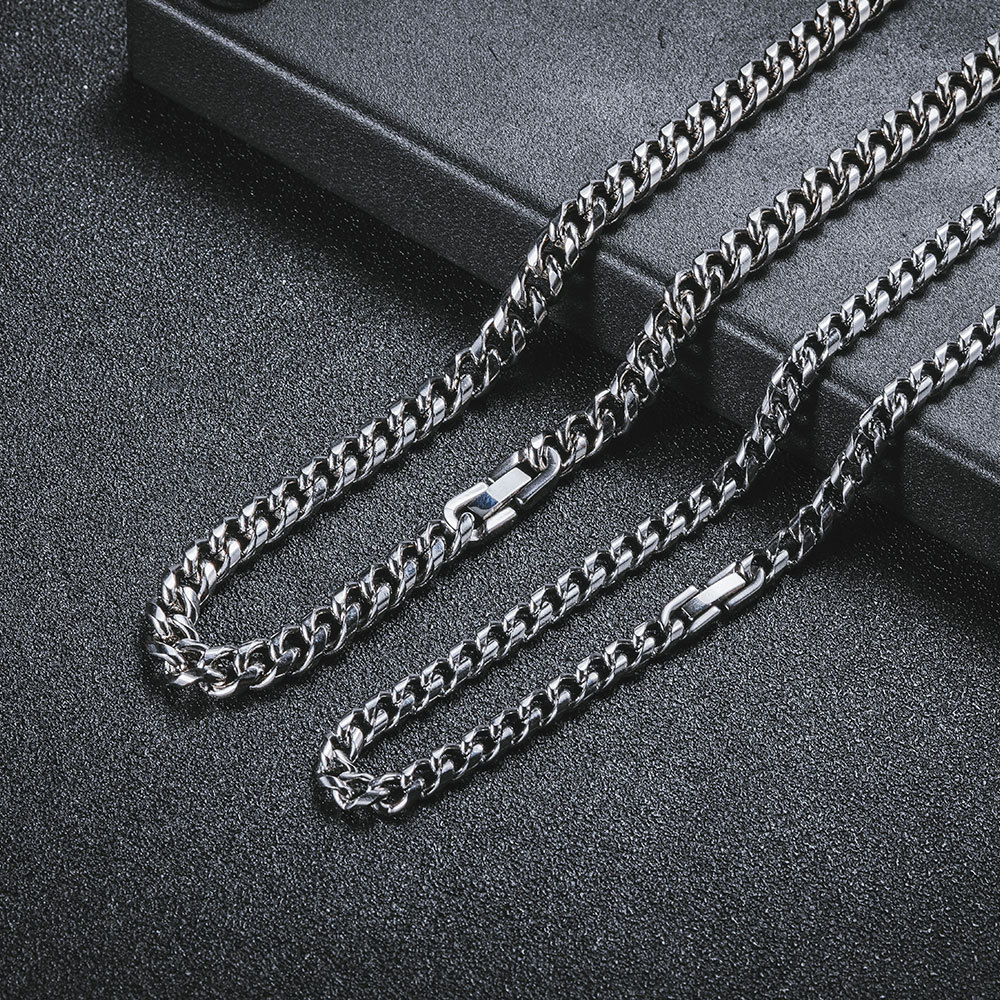 Dây Chuyền Thép Titan Phong Cách Hip Hop Thời Trang Hàn Quốc Dành Cho Nam Và Nữ 23573