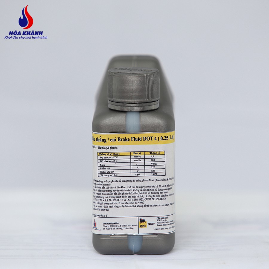 Dầu thắng Ý eni Brake Fluid DOT 4