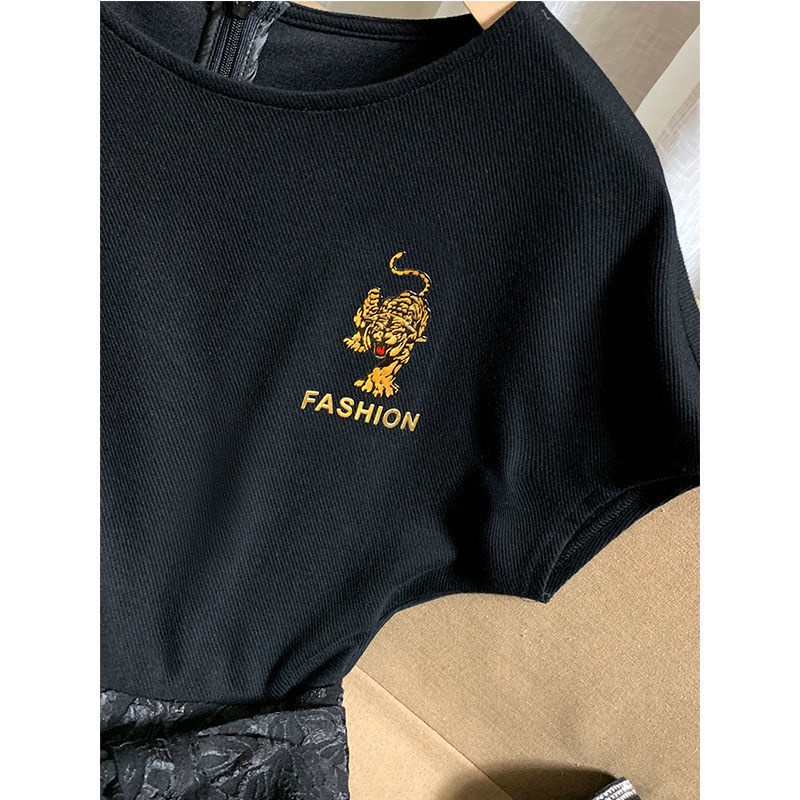 Đầm xòe jacquard họa tiết dập nổi ghép nối phối thắt lưng thời trang hè mới năm 2022 khí chất cho nữ