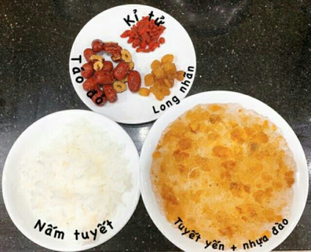 Chè dưỡng nhan( đẹp da,cung cấp colagen,bổ dưỡng)