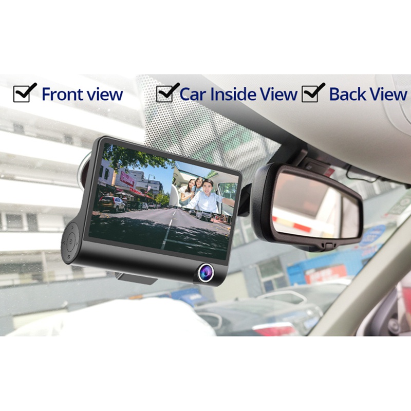 Camera Hành Trình Dvr 3 Ống Kính 4.0 Inch 1080p | BigBuy360 - bigbuy360.vn