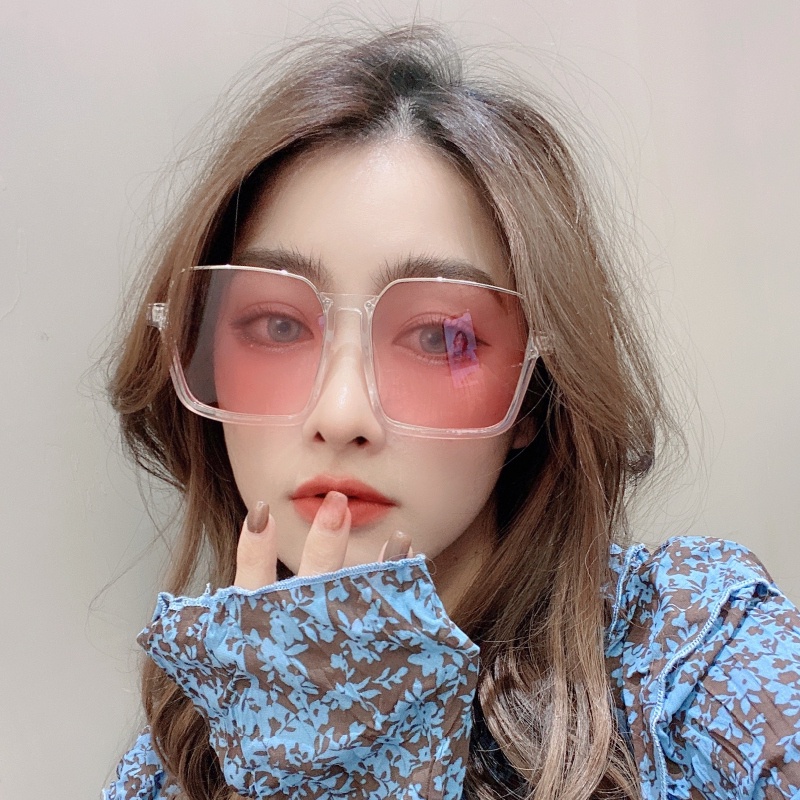 Kính Mát Gọng Vuông Resin Màu Gradient Sang Trọng Chống Tia UV400 Dành Cho Nữ