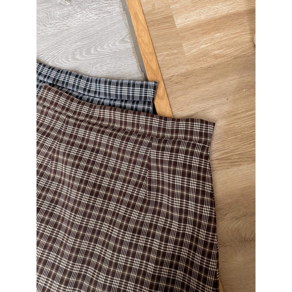 [Mã SKAMCLU7 giảm 10% tối đa 50K đơn 0Đ] Chân váy chữ A kẻ caro cạp cao (Ảnh thật) | BigBuy360 - bigbuy360.vn