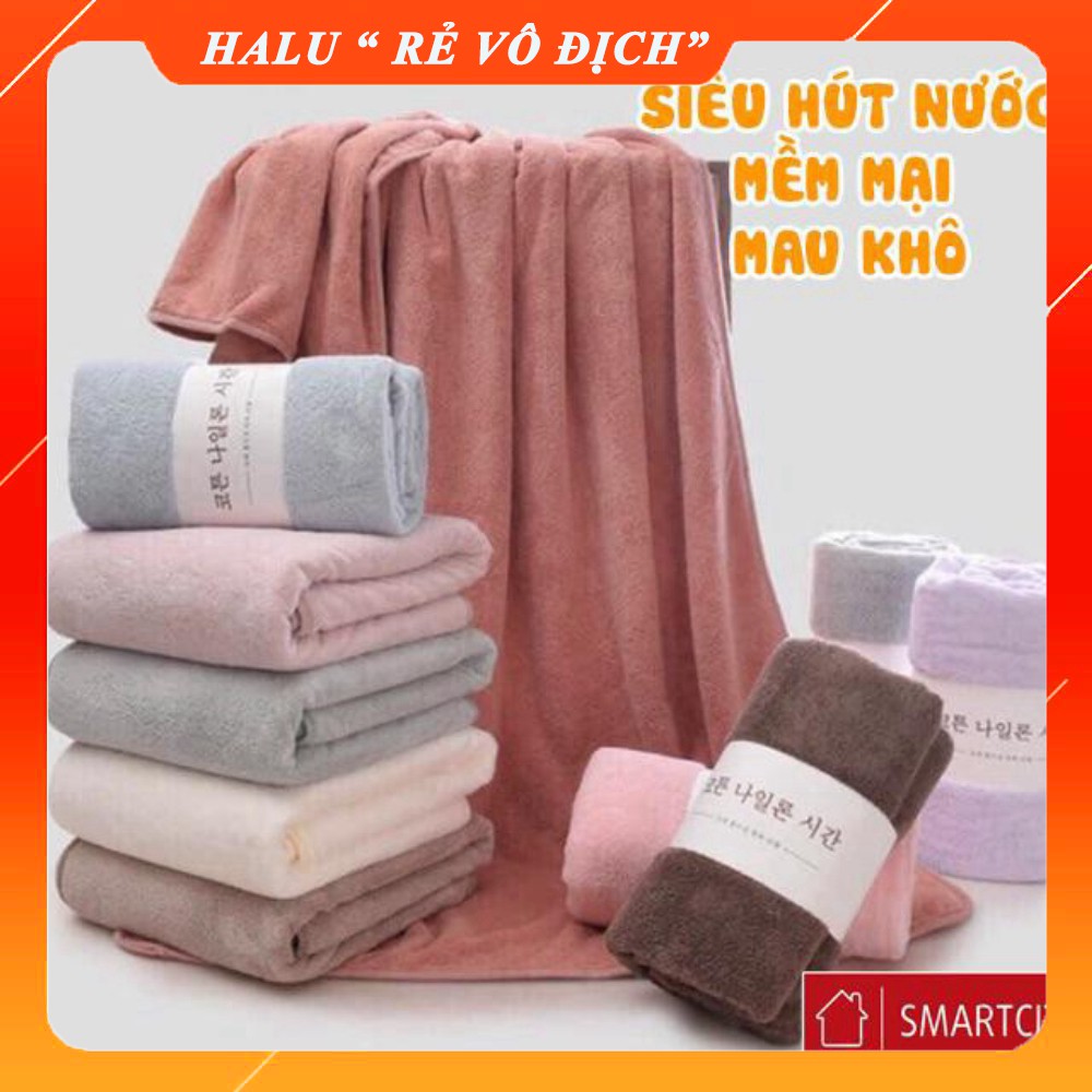 Khăn tắm lớn siêu mềm mịn, thấm hút tốt (70cmx140cm)
