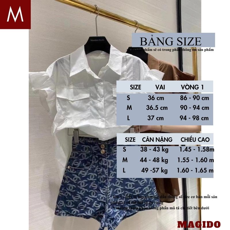 Áo sơ mi cánh tiên kiểu dáng hàn quốc ulzzang tiểu thư bánh bèo dễ thương, áo kiểu nữ - MAGIDO