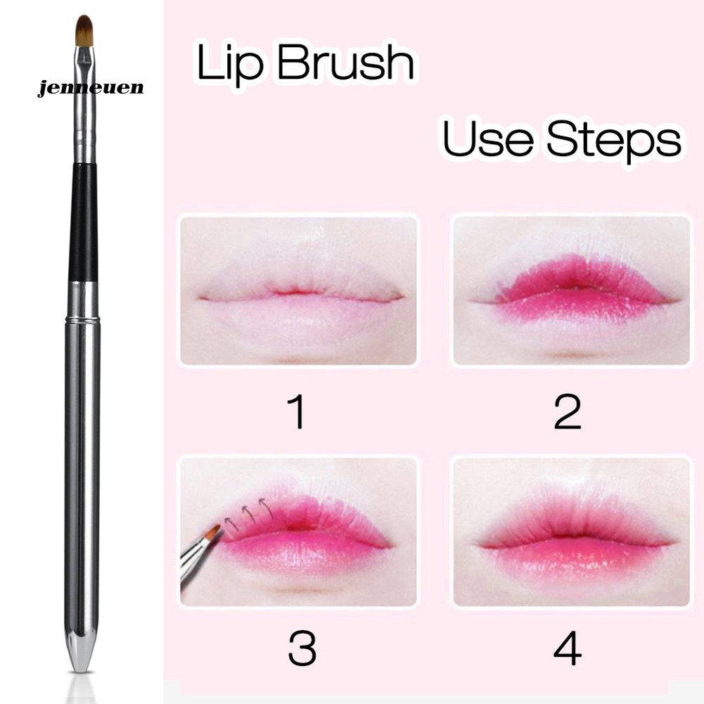 Cọ tô môi tay cầm nhôm có thể gấp gọn