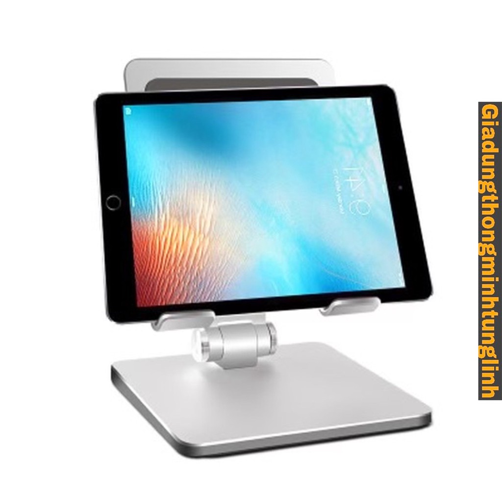 (Combo 3 sản phẩm) Kệ điện thoại, Ipad và thanh đỡ Laptop - có trượt, silicon đa điểm chống xước, hợp kim nhôm cao cấp