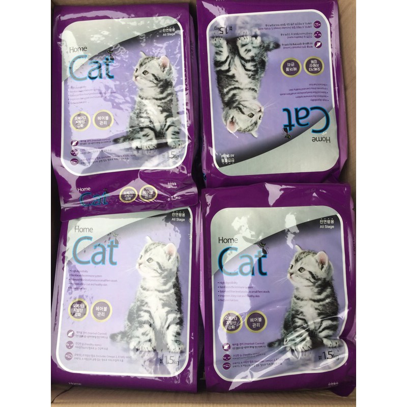 Thức ăn hạt khô cho mèo Hàn Quốc cat home bao 1-5kg