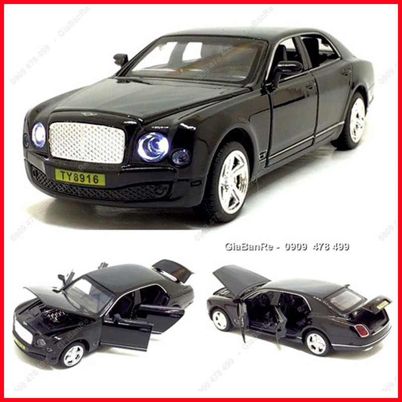 XE MÔ HÌNH SÁT BENTLEY MULSENNE TỈ LỆ 1:32 - MỞ 4 CỬA - 9631DE