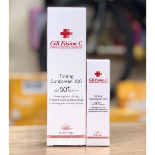 Kem chống nắng Cell Fusion C Laser Suncreen 100/Toning Suncream 10 màu hồng [HL2203]