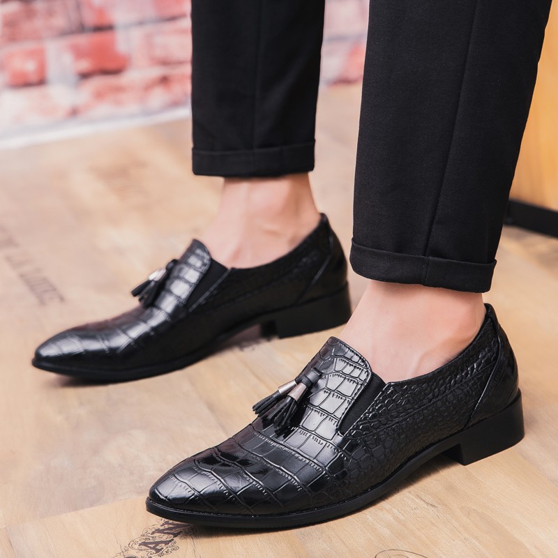 Luxury Crocodile Leather Shoes For Men