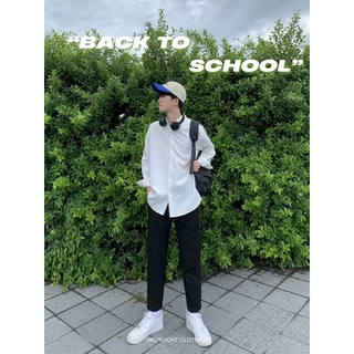 ÁO SƠ MI BASIC FORM RỘNG UNISEX NAM NỮ