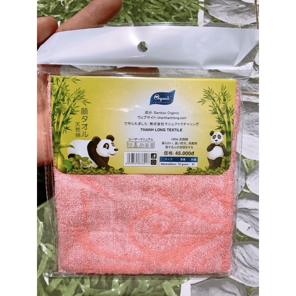 KHĂN MẶT SỢI TRE CAO CẤP 30x50.VẢI DẦY ĐẸP KO XÙ KO PHAI MÀU