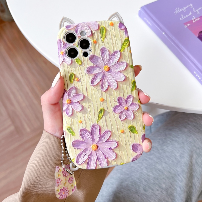 Ốp Điện Thoại TPU Mềm Họa Tiết Tai Mèo 3D Cho iPhone 13 11 12 Pro Max 12Pro 13Pro X XS Max XR 7 8 Plus
