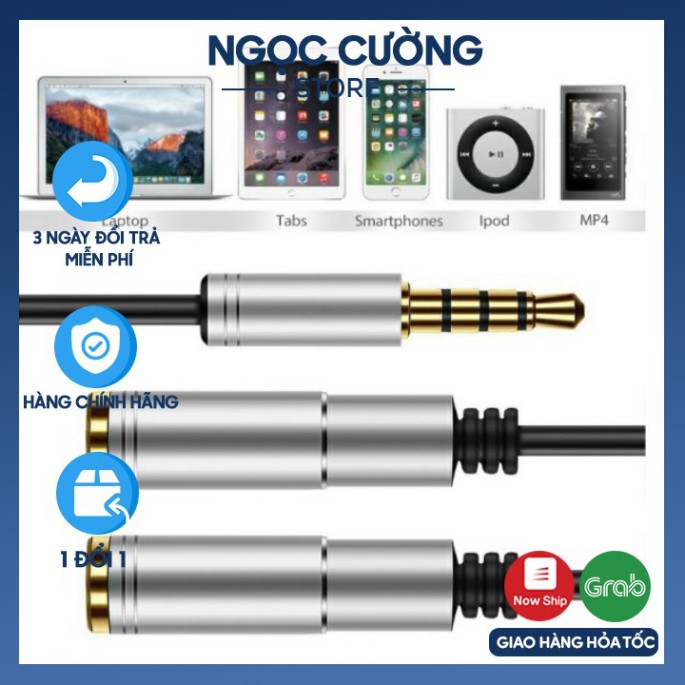 Jack chia tai nghe từ 1 cổng 3.5 thành 2 cổng 3.5 loại xịn