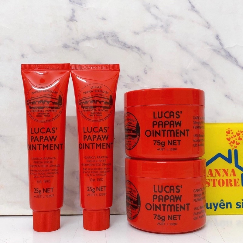 Kem Đa Năng Đu Đủ Lucas Paw Paw Giảm Dị Ứng Ngoài Da Hăm Tã Giúp Da Mềm Mịn