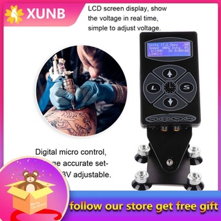 Xunb Professional LCD Display Tattoo Power Supply Multi-functional Button With Memory