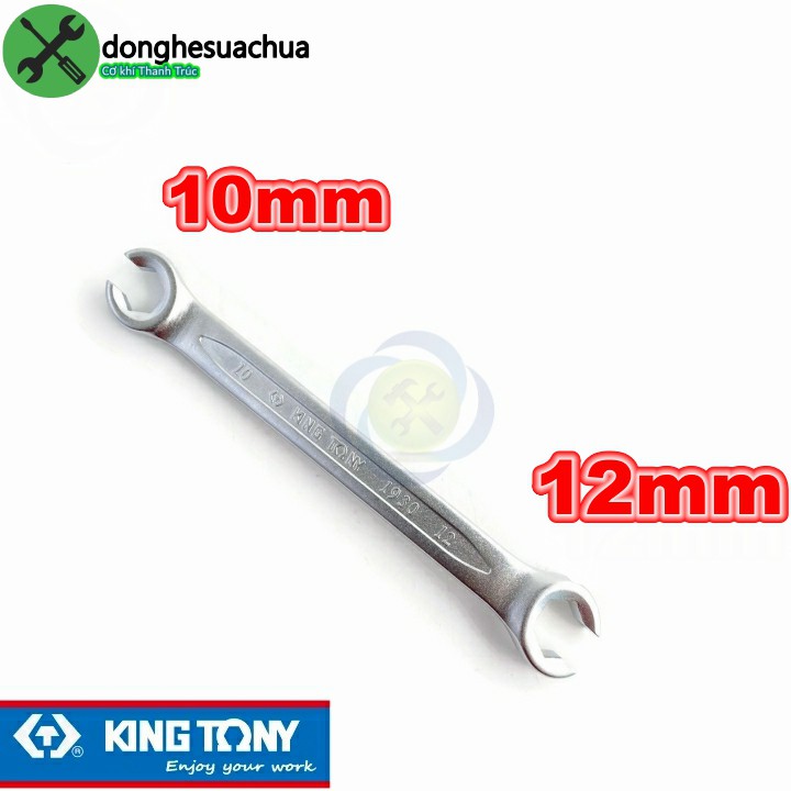 Cờ lê mở ống dầu 10mm -12mm Kingtony 19301012 loại hai đầu