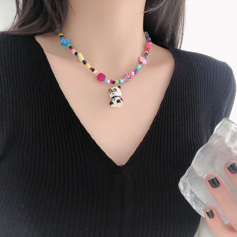 Vòng cổ Mặt Hình Mặt Cười Phong Cách Vintage Hàn Quốc Cho Nữ