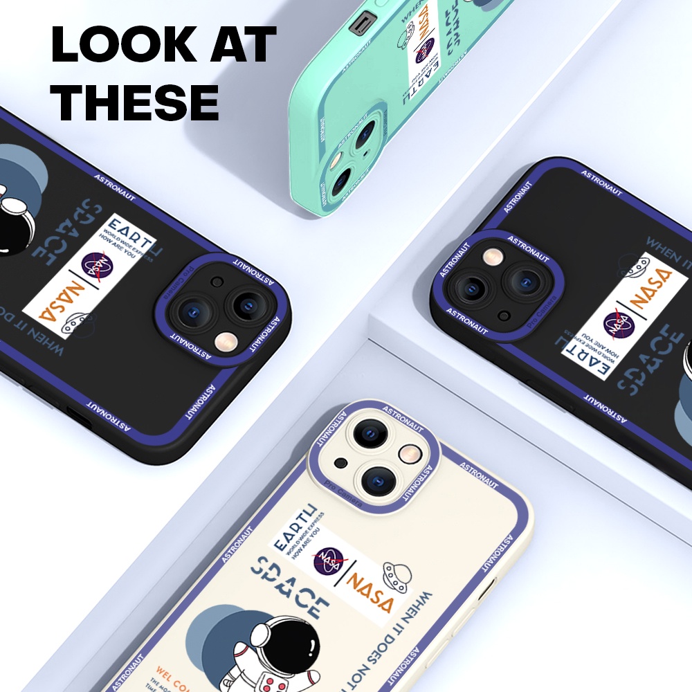 Samsung Galaxy S8 S9 S10 S10E Plus S8 + S9 + Cho Ốp lưng điện thoại In Hình NASA Space Astronaut