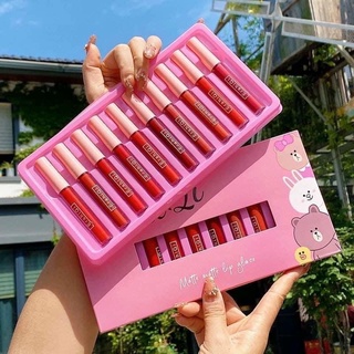 Set 10 cây son kem lỳ thái lan