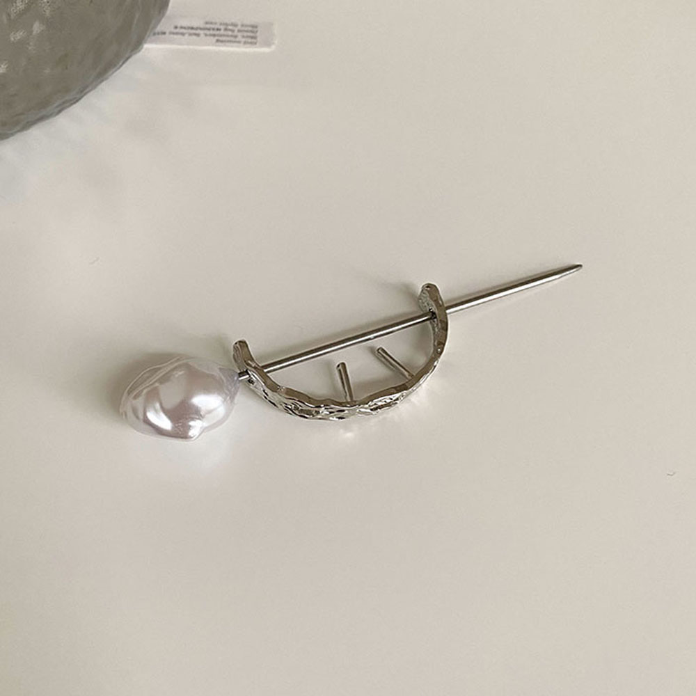 Trâm Cài Tóc Kim Loại Đính Ngọc Trai Nhân Tạo Phong Cách Vintage Cho Nữ