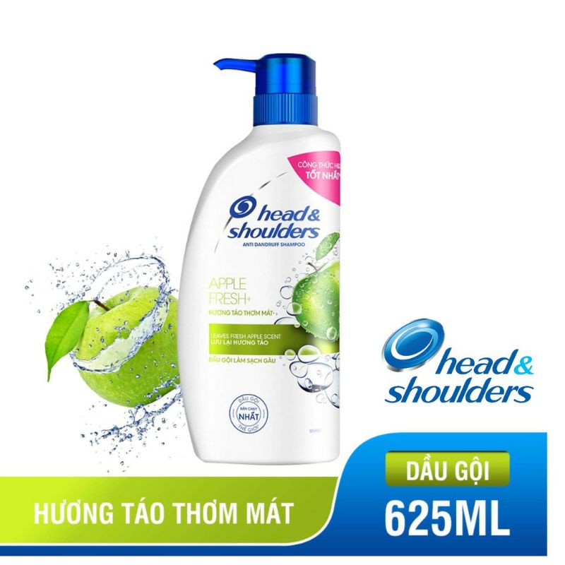 Dầu gội Head &amp; Shoulders hương Táo thơm mát 625ml