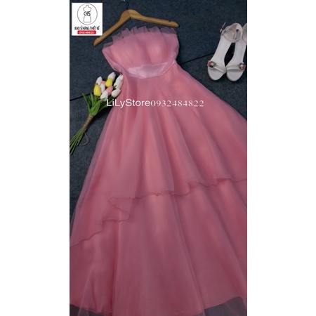 ĐẦM MAXI CƯỚI DỰ TIỆC XOÈ TẦNG full size :S/M/L/XL ( ẢNH VÀ VIDEO CHỦ SHOP TỰ QUAY 10000% )