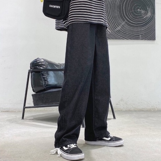 Quần jean nam baggy ống rộng suông đứng chất bò cao cấp PATADO SR01 hottrend 2022 | BigBuy360 - bigbuy360.vn