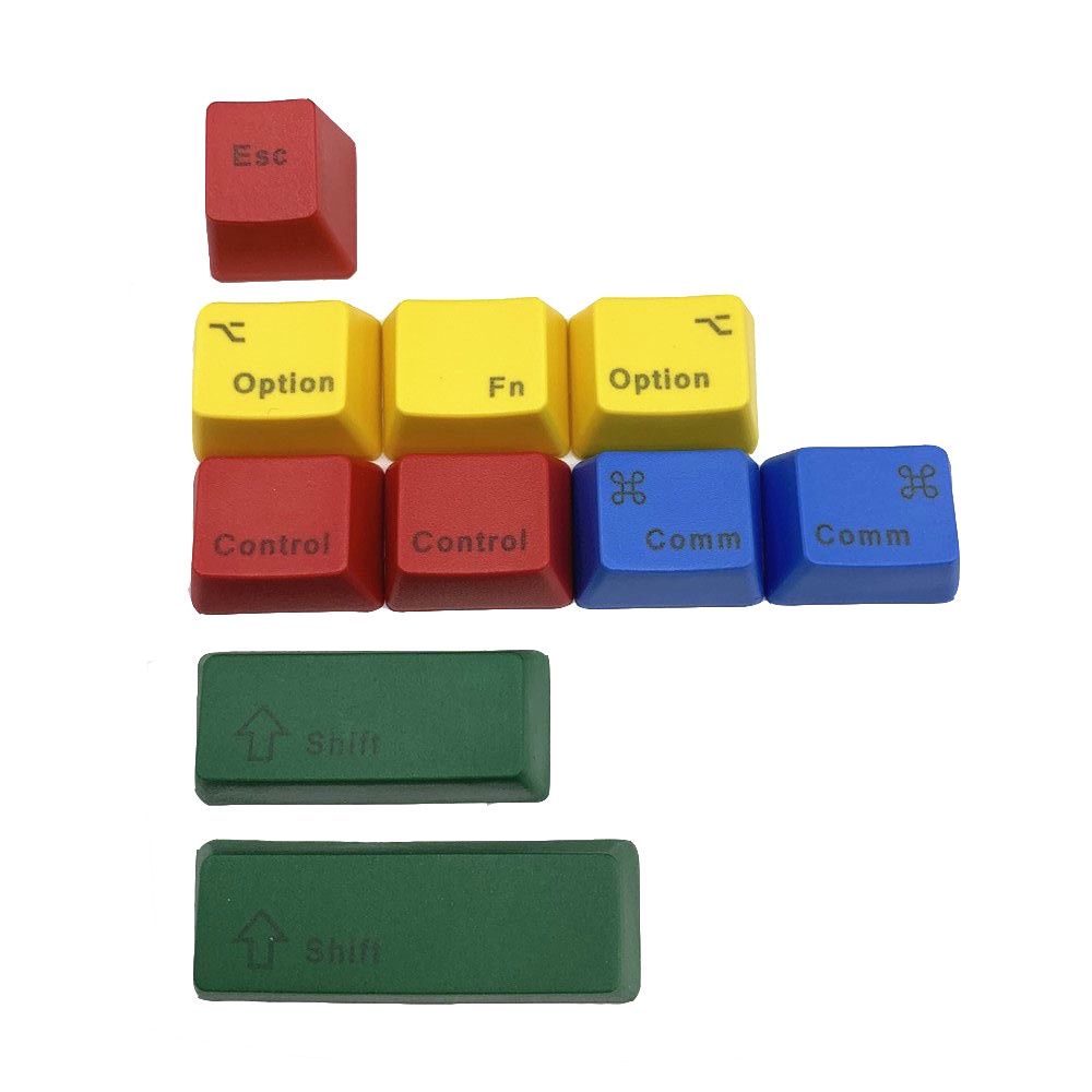 Bộ 10 Nút Bàn Phím Cơ RGBY10 PBT OEM Chuyên Dụng