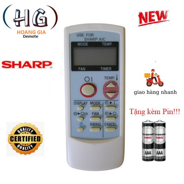 Điều khiển điều hòa Sharp- Hàng tốt các dòng Sharp AH-X AH-A AY-A 9000BTU 12000BTU 18000BTU