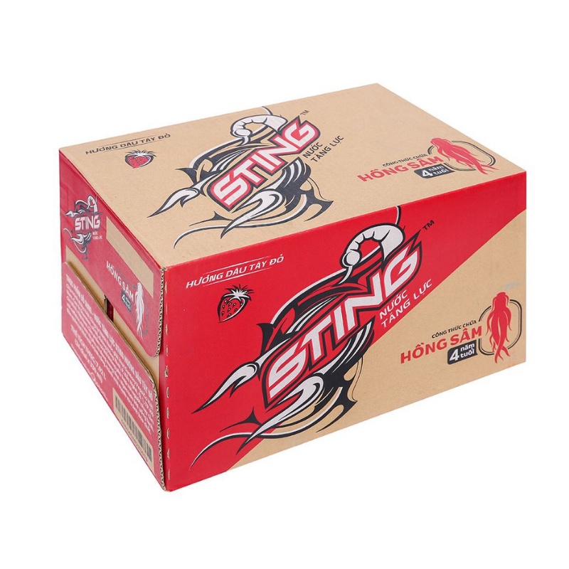 Sting Dâu Chai Nhựa Thùng 24 Chai